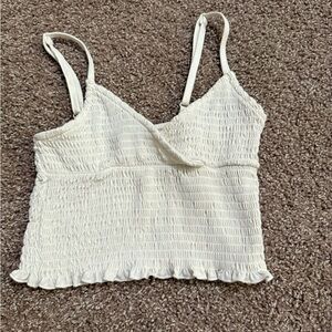 Rue 21 cropped white tank